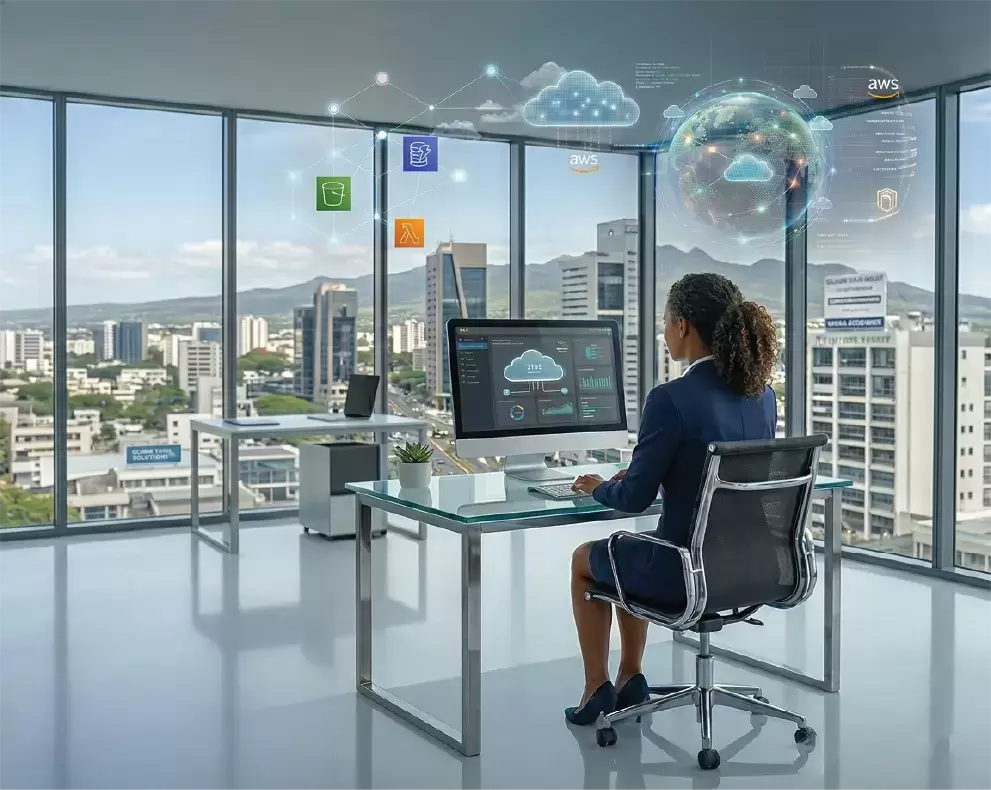 Cloud computing concept